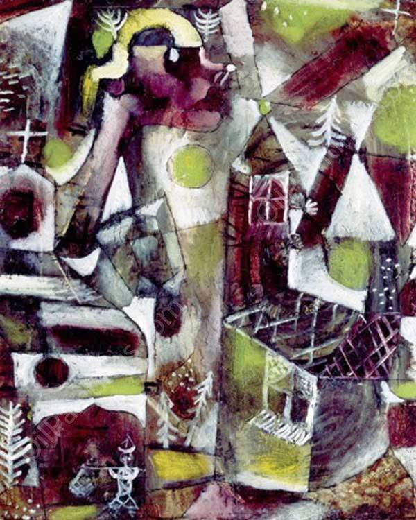 Swamp Legend by Paul Klee - Hand-Painted Oil Painting Reproduction