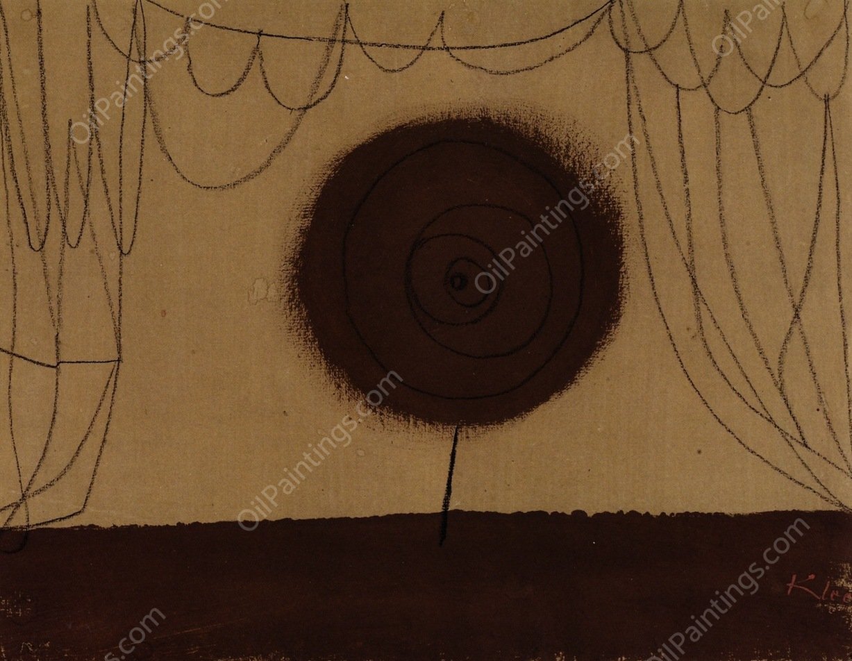The Flower Performs by Paul Klee - Hand-Painted Oil Painting Reproduction