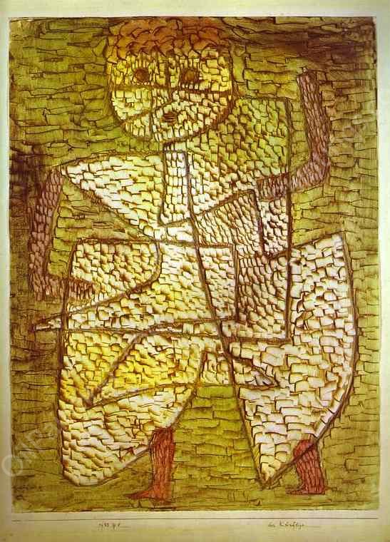 The Future Man by Paul Klee - Hand-Painted Oil Painting Reproduction