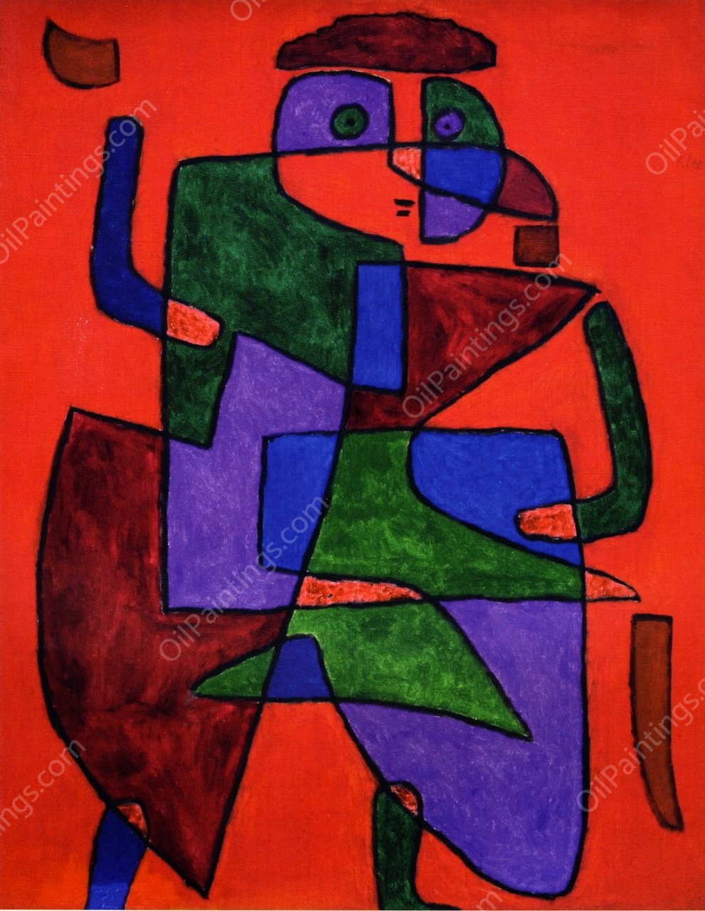 The Future by Paul Klee - Hand-Painted Oil Painting Reproduction