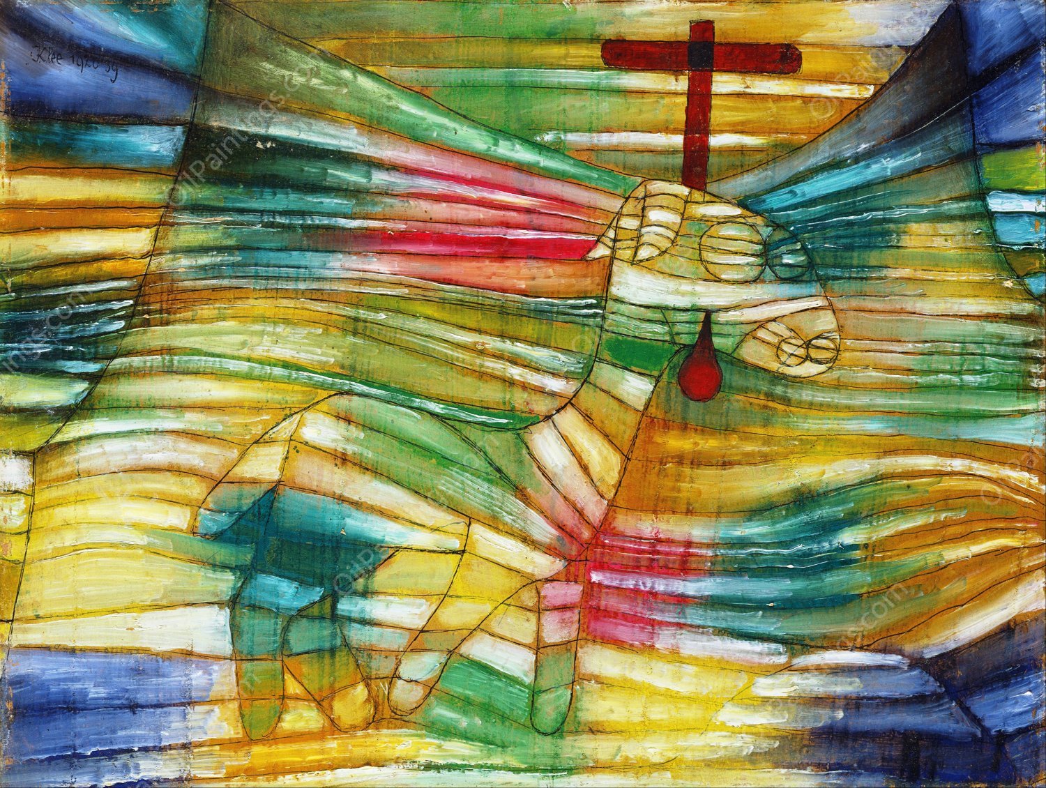 The Lamb by Paul Klee - Hand-Painted Oil Painting Reproduction