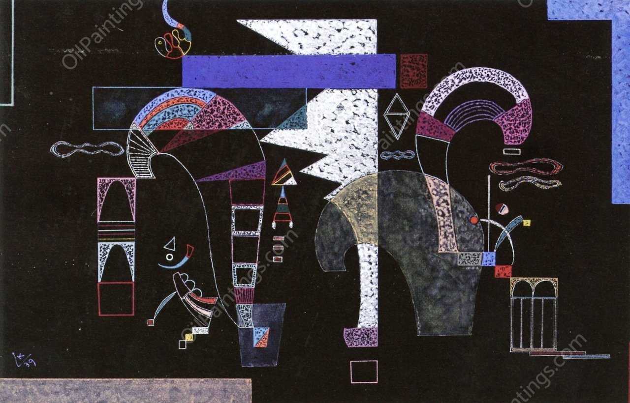 The White Form by Paul Klee - Hand-Painted Oil Painting Reproduction