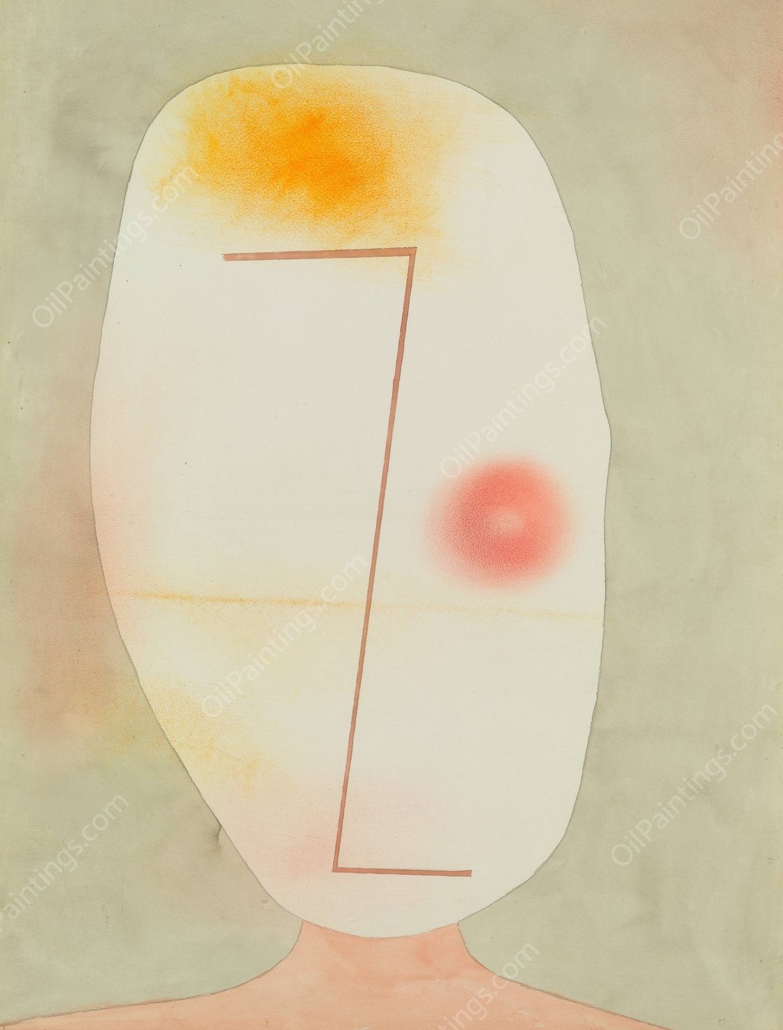 Untitled  by Paul Klee - Hand-Painted Oil Painting Reproduction