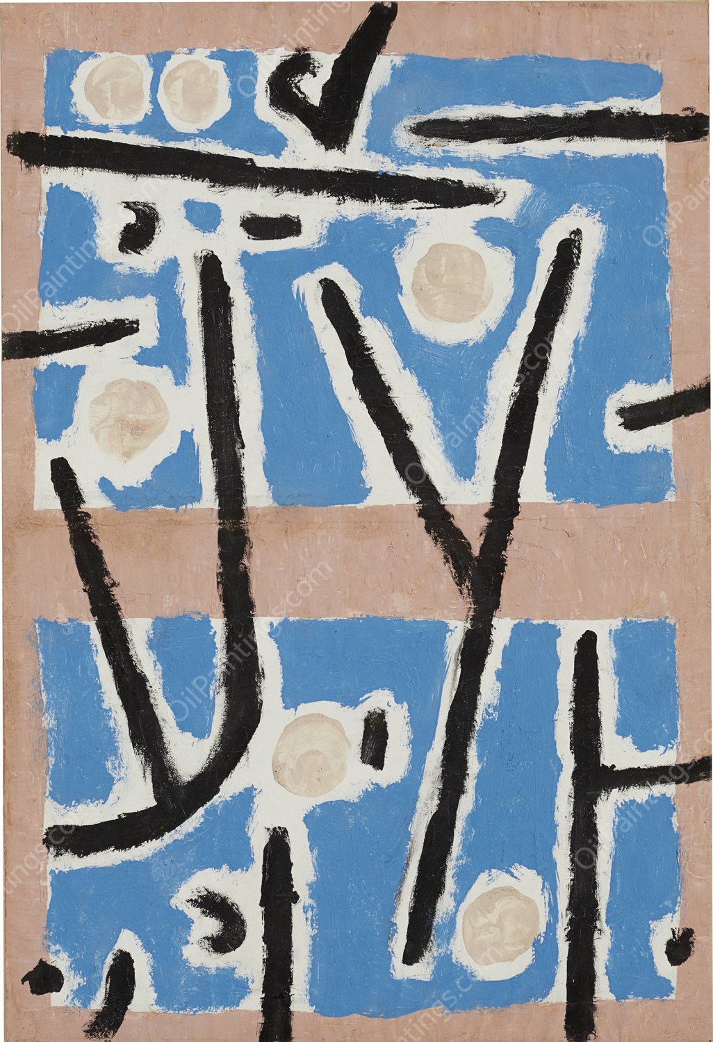 Untitled  by Paul Klee - Hand-Painted Oil Painting Reproduction