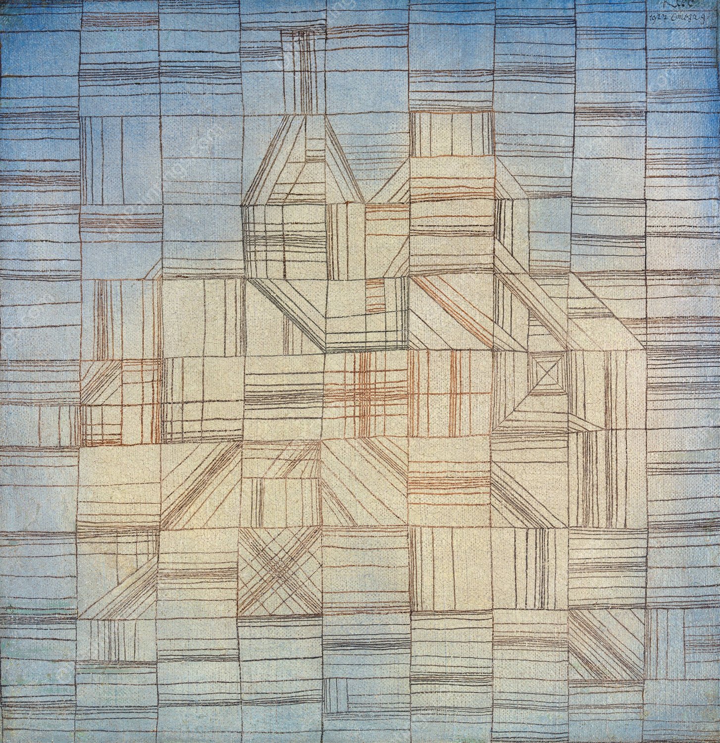 Variations  by Paul Klee - Hand-Painted Oil Painting Reproduction