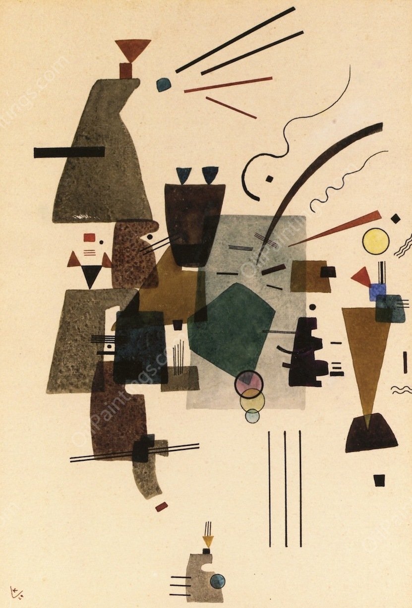 Warmed Cool by Paul Klee - Hand-Painted Oil Painting Reproduction