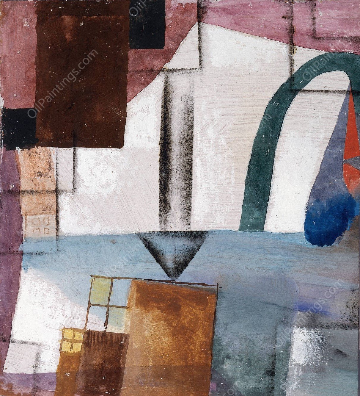 White Easter II  by Paul Klee - Hand-Painted Oil Painting Reproduction