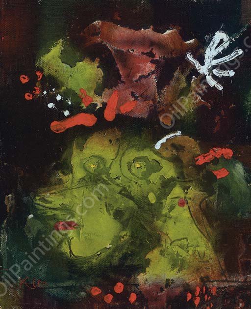 Women in their Sunday Best by Paul Klee - Hand-Painted Oil Painting Reproduction