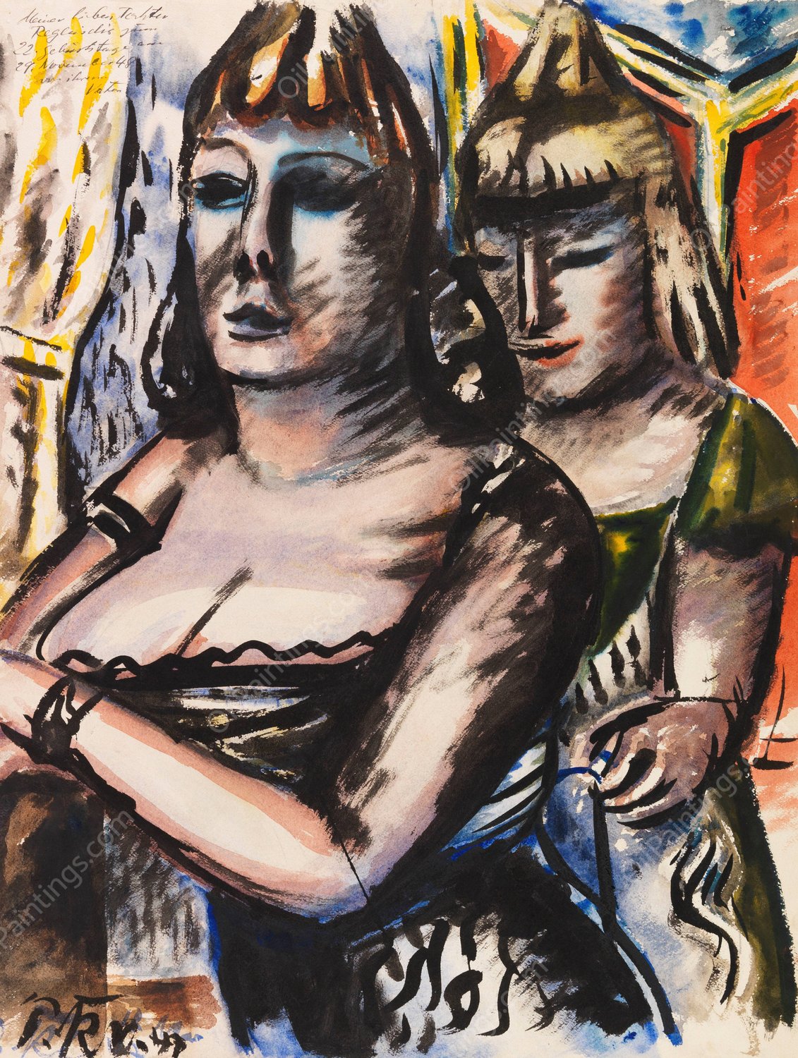 Zirkusdiva  by Paul Kleinschmidt - Hand-Painted Oil Painting Reproduction