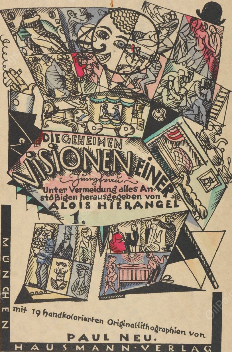 Visionen Einer Jungfrau  by Paul Neu - Hand-Painted Oil Painting Reproduction