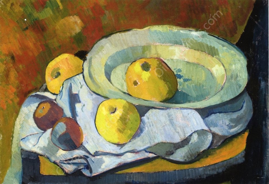 Plate of Apples by Paul Serusier - Hand-Painted Oil Painting Reproduction