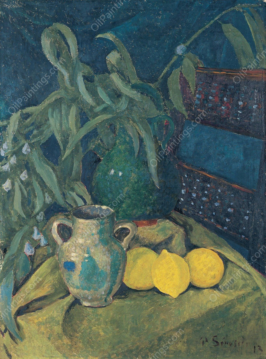 Synchronie en vert  by Paul Serusier - Hand-Painted Oil Painting Reproduction