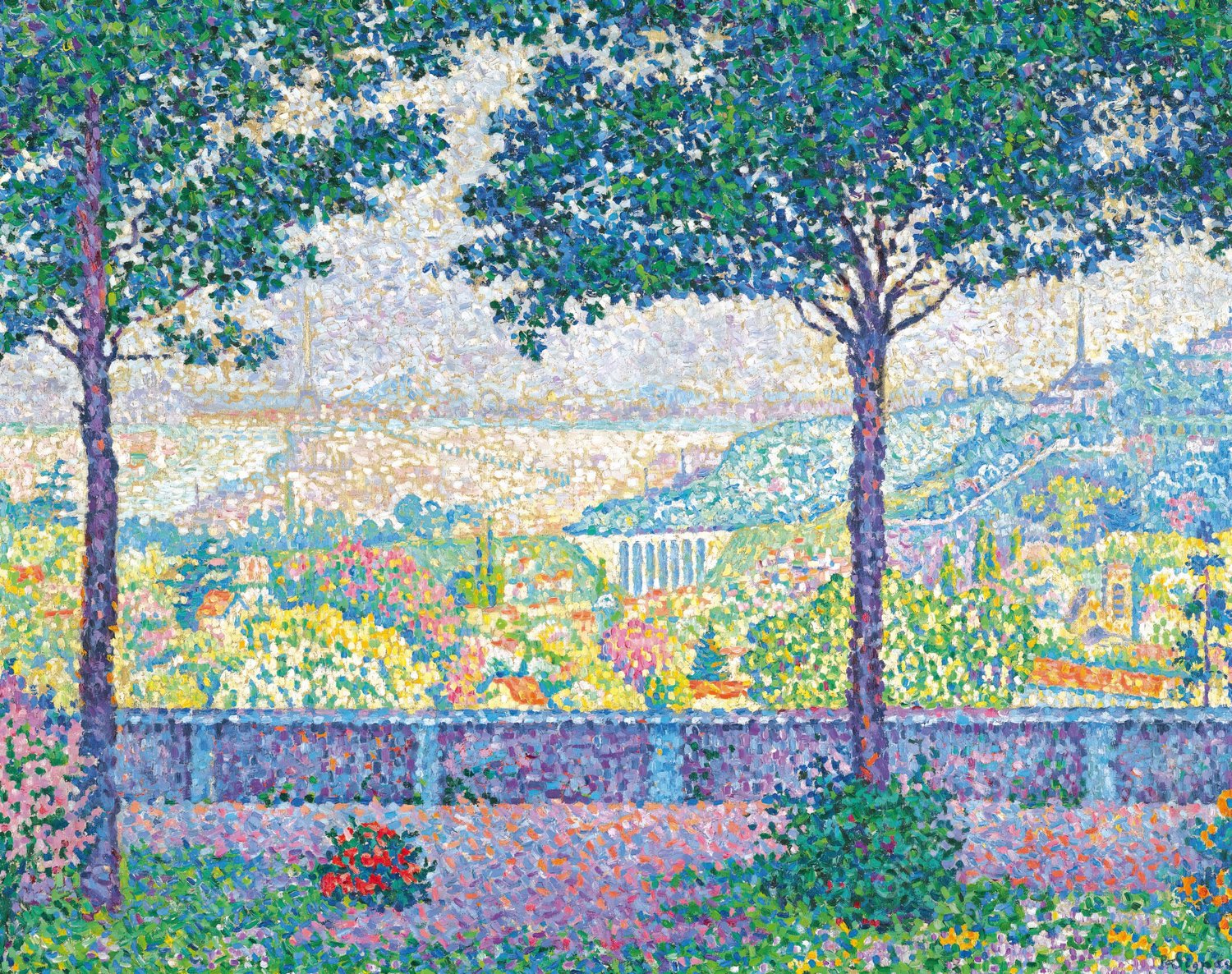 Terrasse De Meudon  by Paul Signac - Hand-Painted Oil Painting Reproduction
