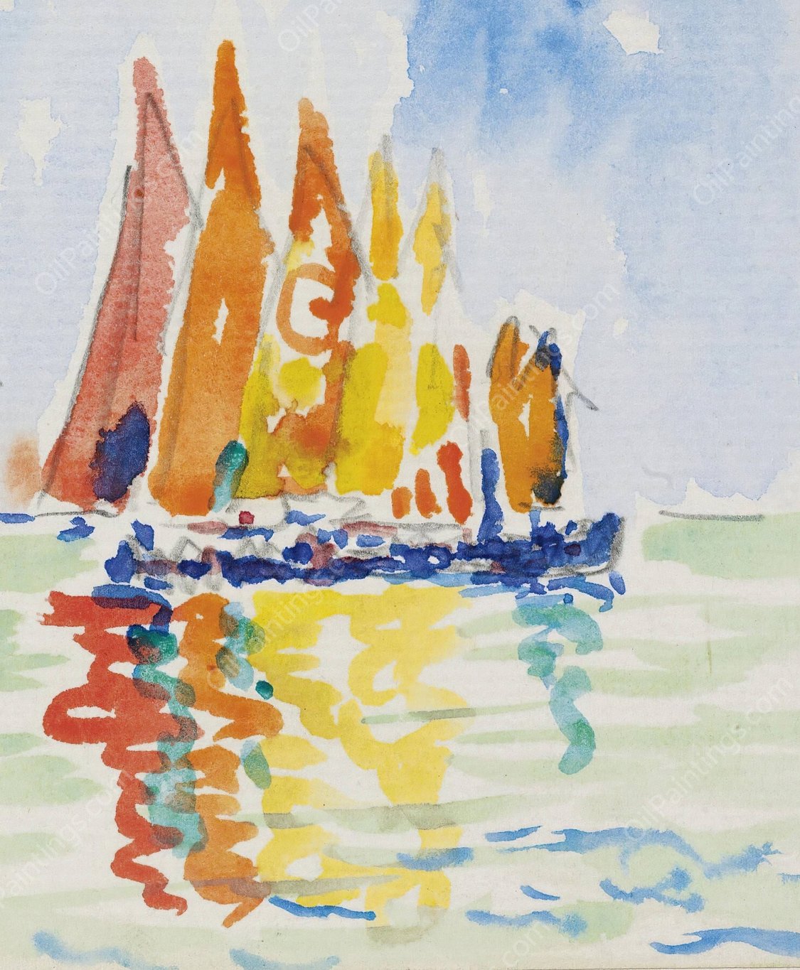 Venise by Paul Signac - Hand-Painted Oil Painting Reproduction