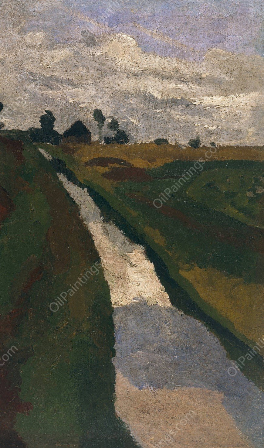 Moorkanal  by Paula Modersohn-Becker - Hand-Painted Oil Painting Reproduction