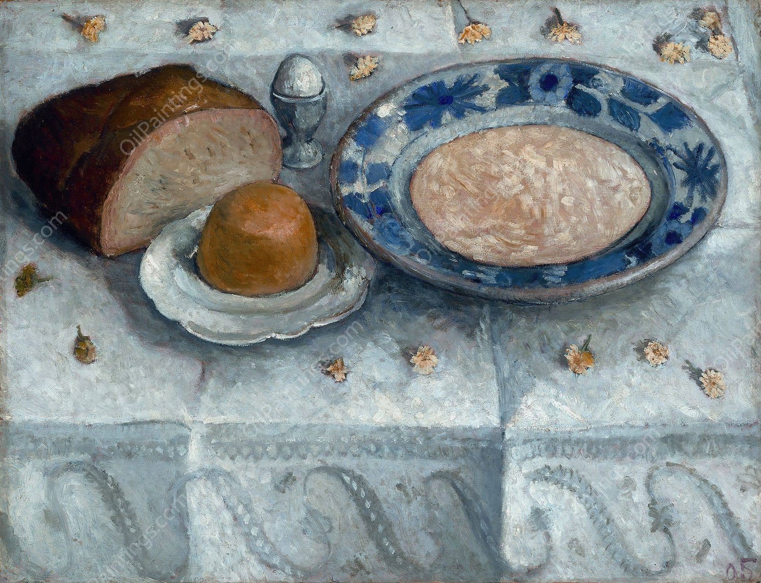 Still life with milk soup  by Paula Modersohn-Becker - Hand-Painted Oil Painting Reproduction