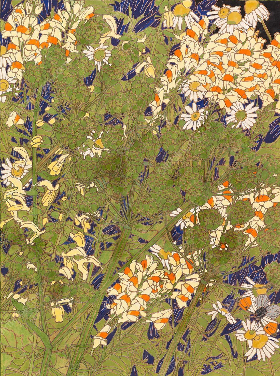 Frauenflachs  by Paula Rosler - Hand-Painted Oil Painting Reproduction