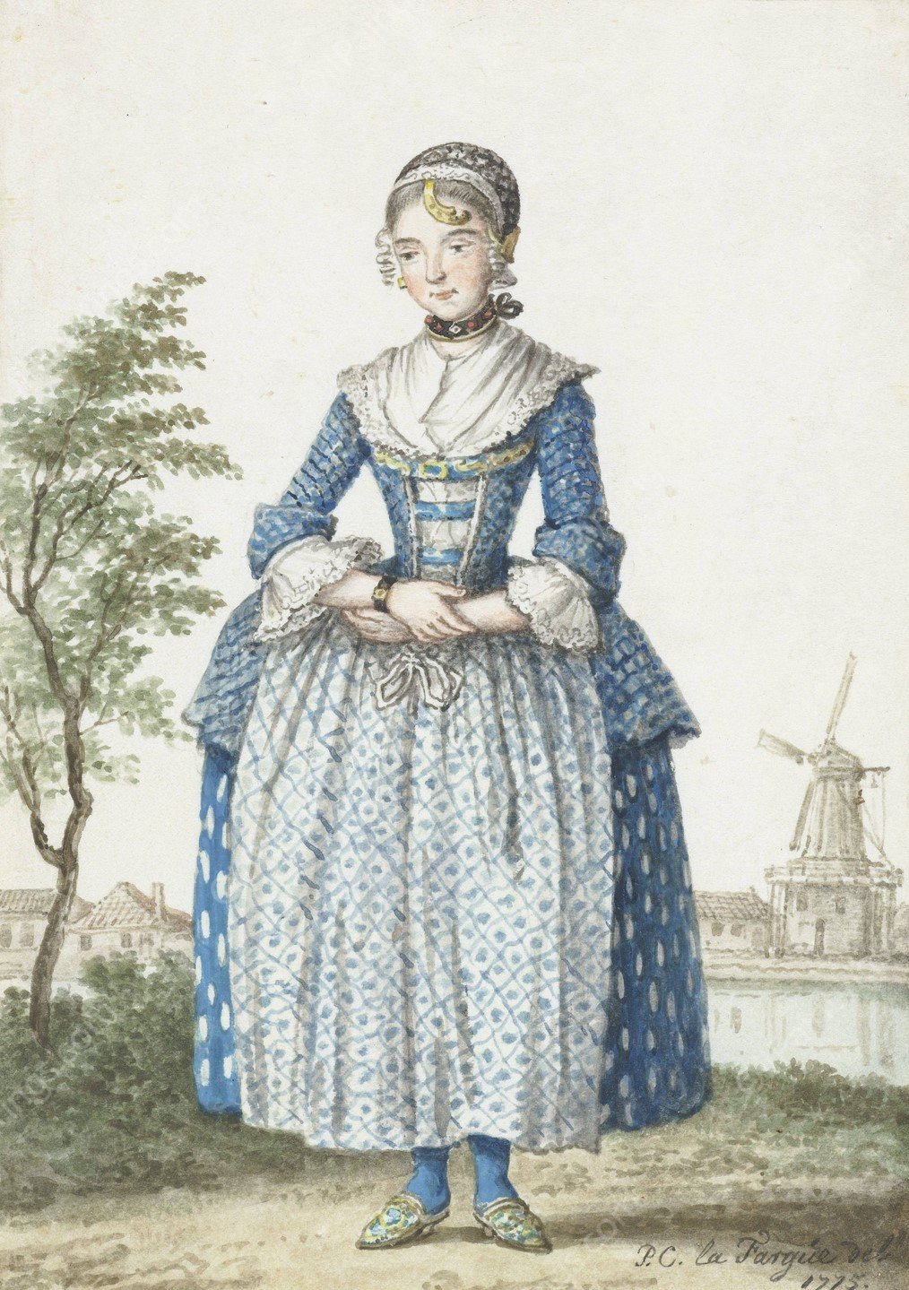 Noord-Hollands meisje  by Paulus Constantijn La Fargue - Hand-Painted Oil Painting Reproduction