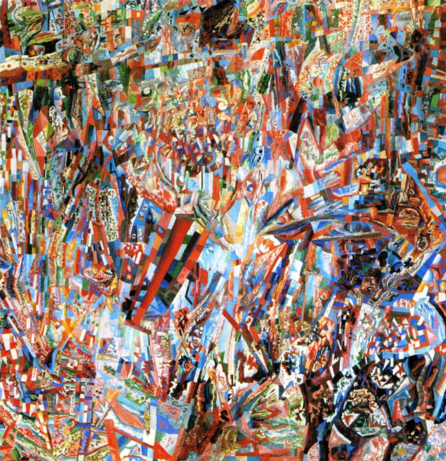 Formula of Spring by Pavel Filonov - Hand-Painted Oil Painting Reproduction