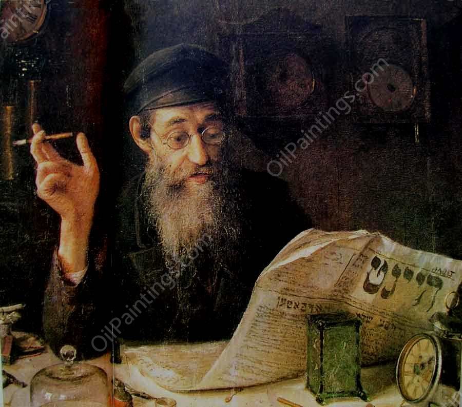 Clock-Maker by Yehuda Pen - Hand-Painted Oil Painting Reproduction