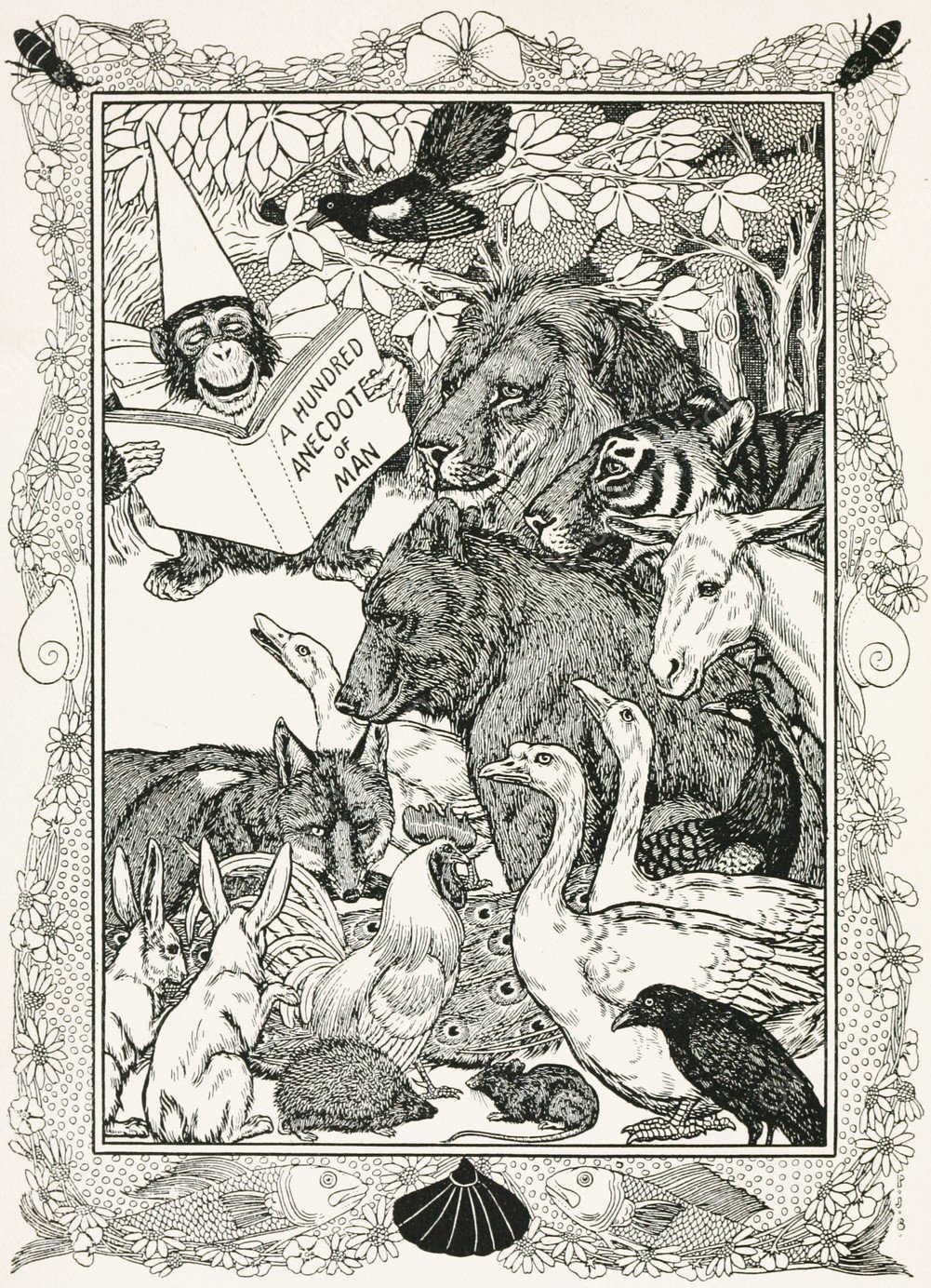 A hundred anecdotes of animals 001  by Percy J. Billinghurst - Hand-Painted Oil Painting Reproduction