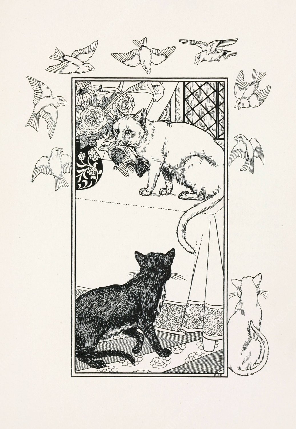 A hundred anecdotes of animals 017  by Percy J. Billinghurst - Hand-Painted Oil Painting Reproduction