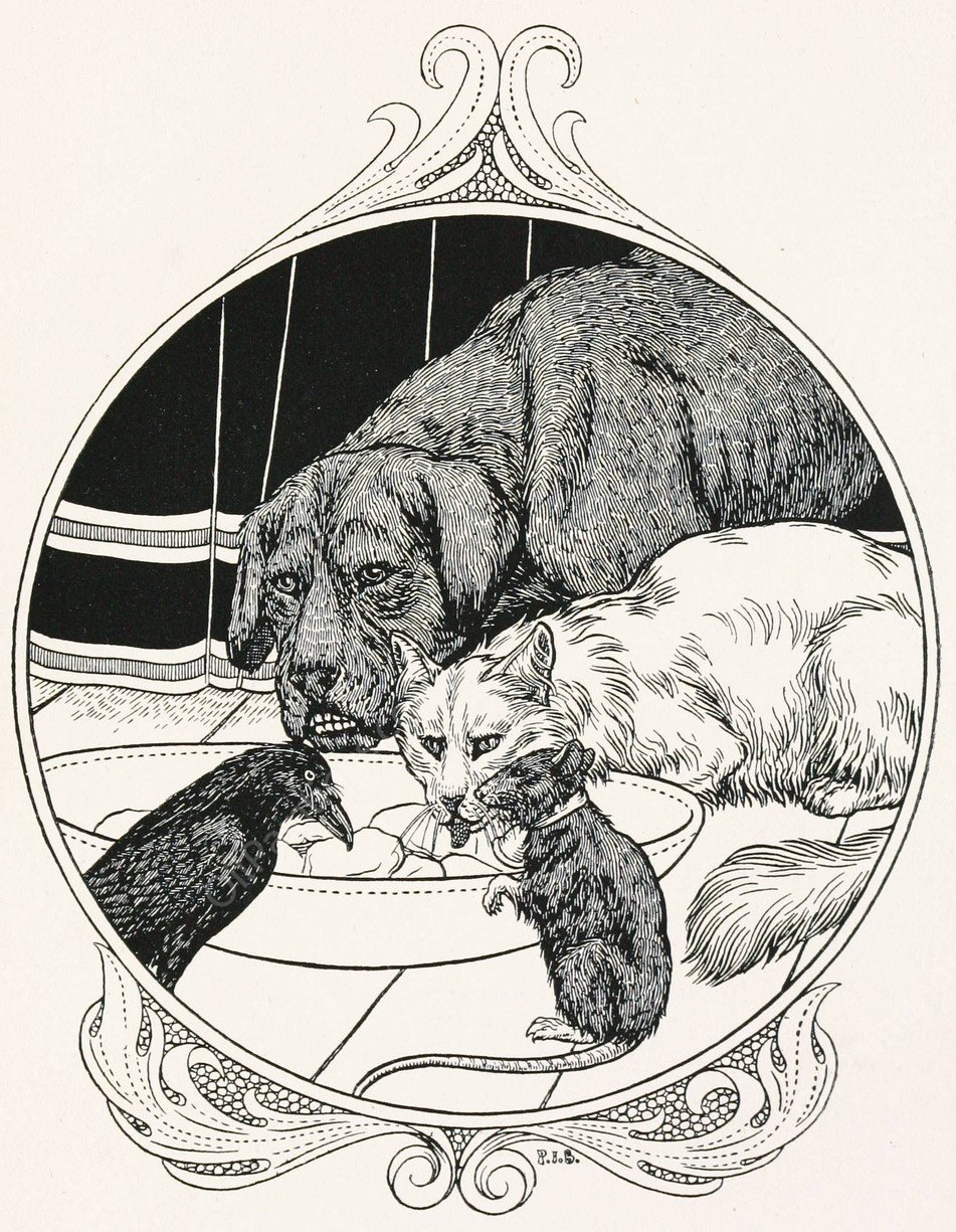 A hundred anecdotes of animals 018  by Percy J. Billinghurst - Hand-Painted Oil Painting Reproduction