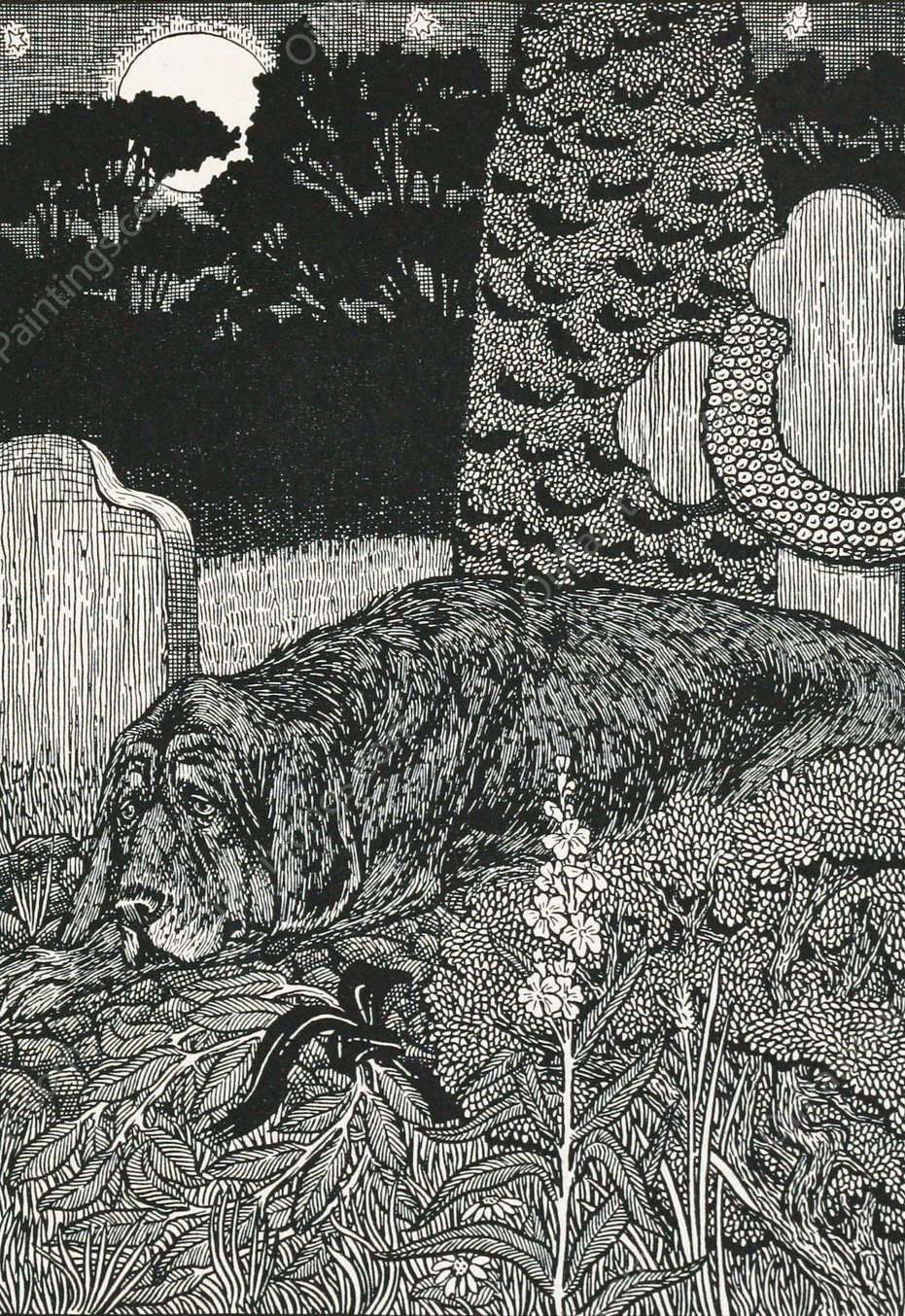 A hundred anecdotes of animals 024  by Percy J. Billinghurst - Hand-Painted Oil Painting Reproduction