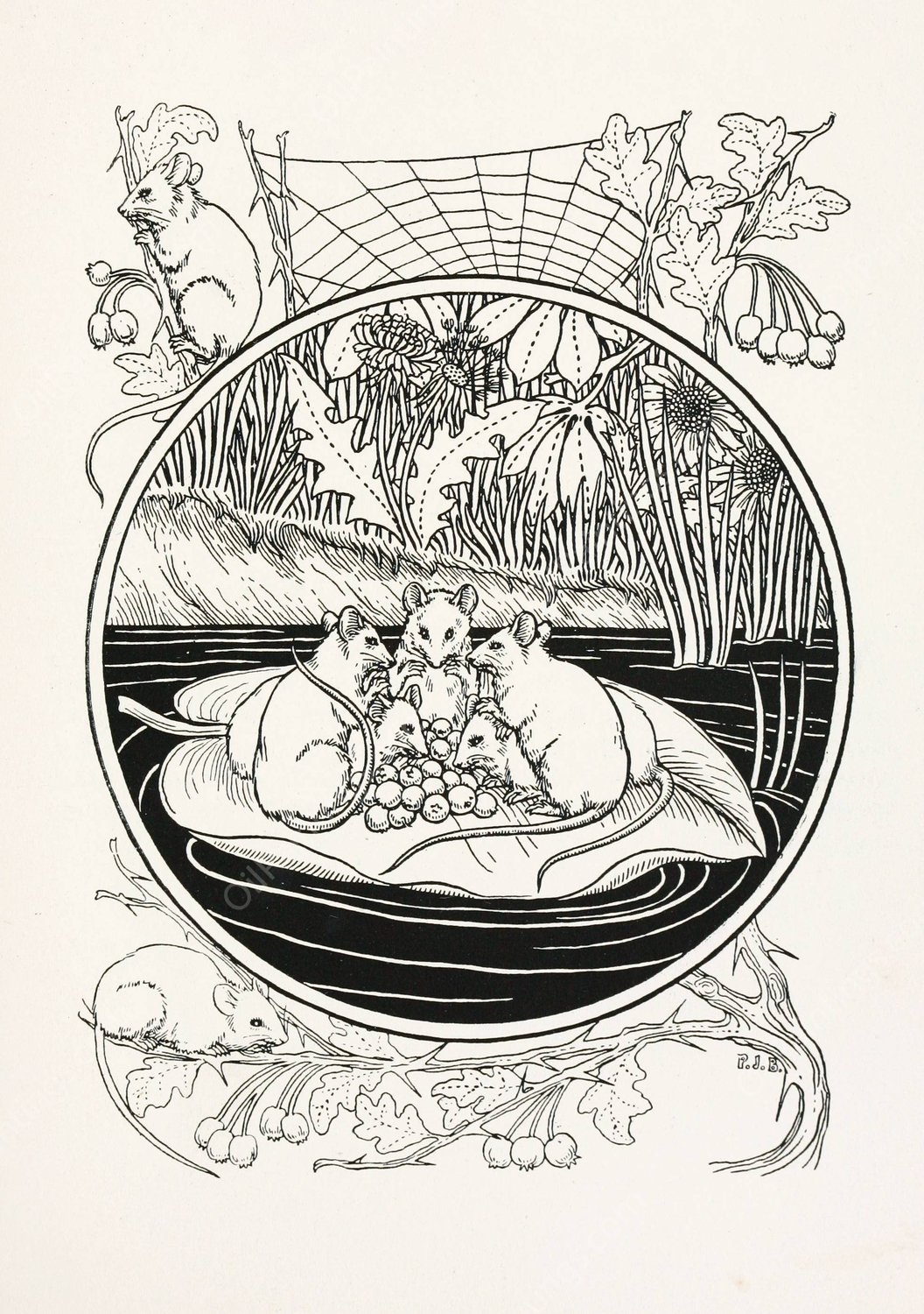 A hundred anecdotes of animals 028  by Percy J. Billinghurst - Hand-Painted Oil Painting Reproduction