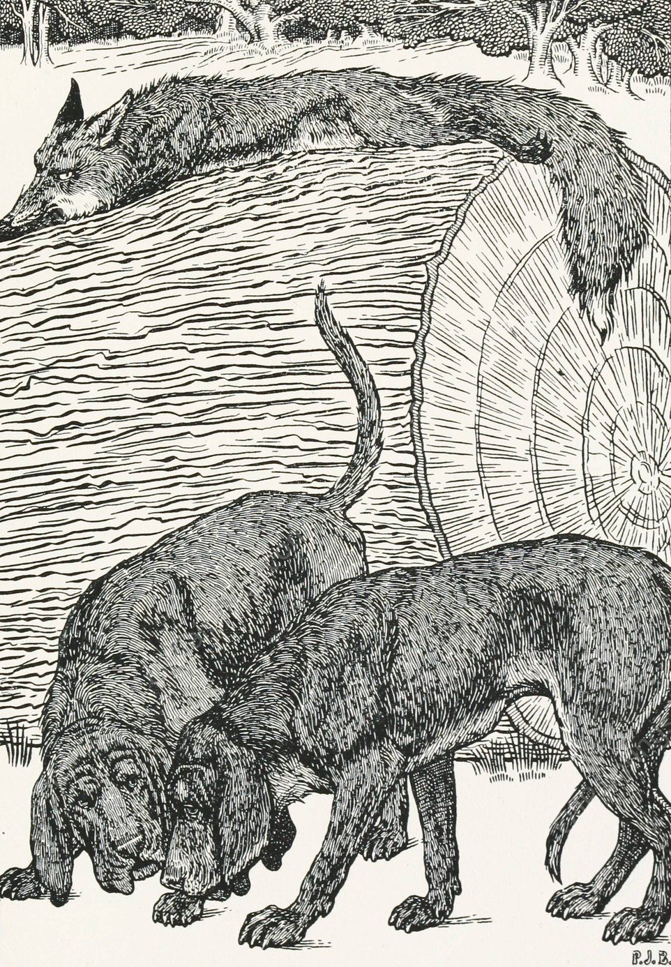 A hundred anecdotes of animals 034  by Percy J. Billinghurst - Hand-Painted Oil Painting Reproduction