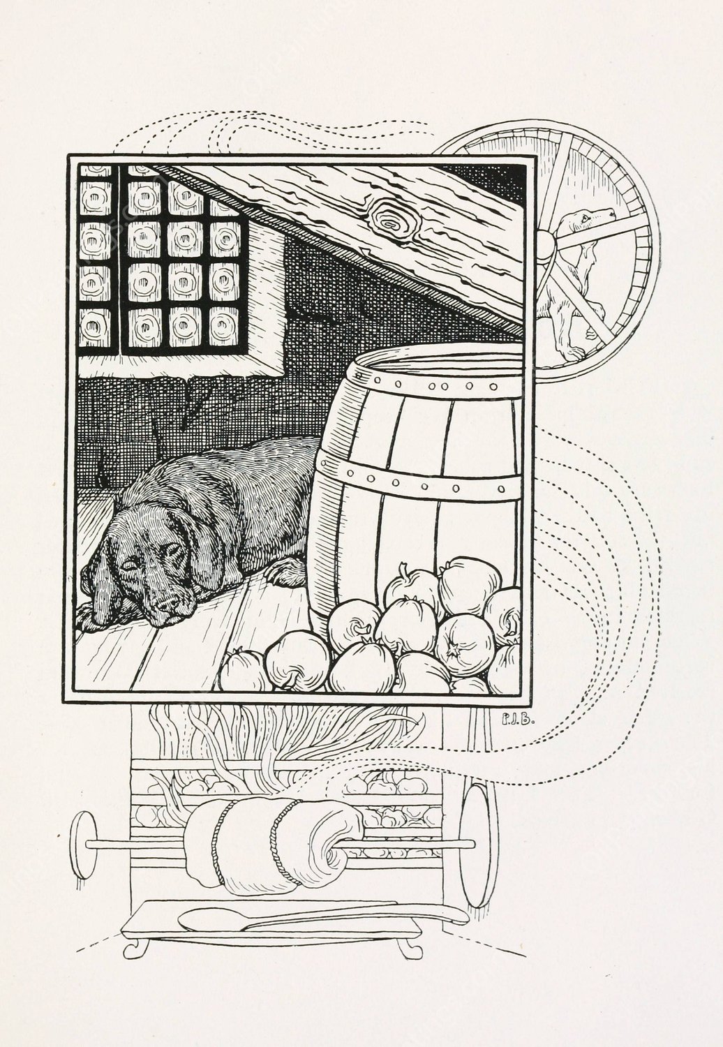 A hundred anecdotes of animals 039  by Percy J. Billinghurst - Hand-Painted Oil Painting Reproduction