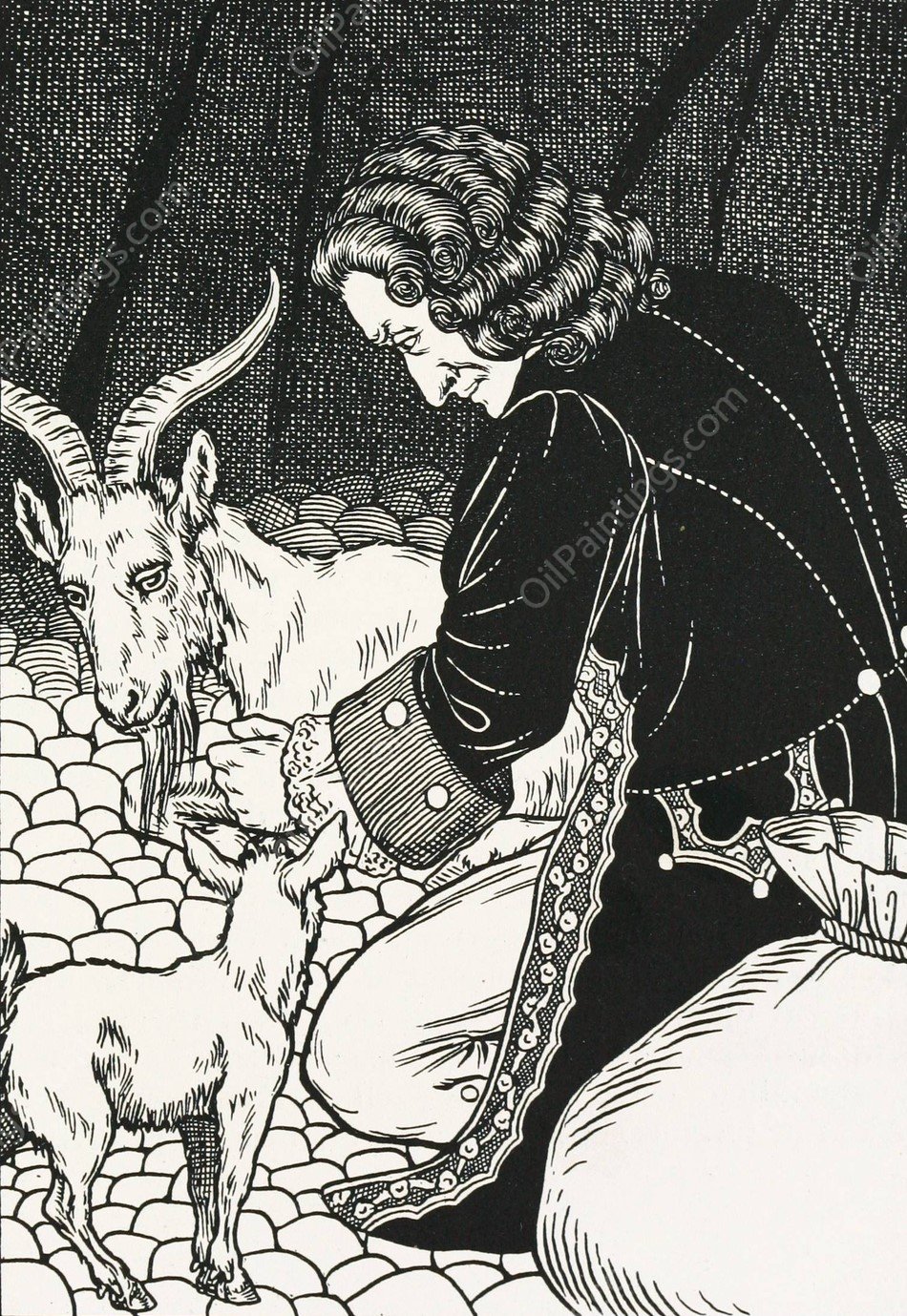 A hundred anecdotes of animals 044  by Percy J. Billinghurst - Hand-Painted Oil Painting Reproduction