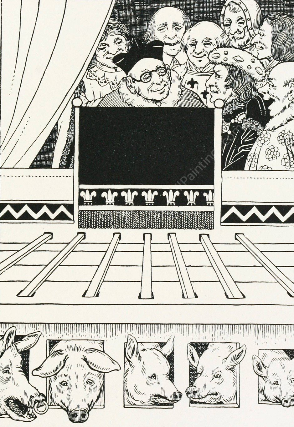 A hundred anecdotes of animals 046  by Percy J. Billinghurst - Hand-Painted Oil Painting Reproduction