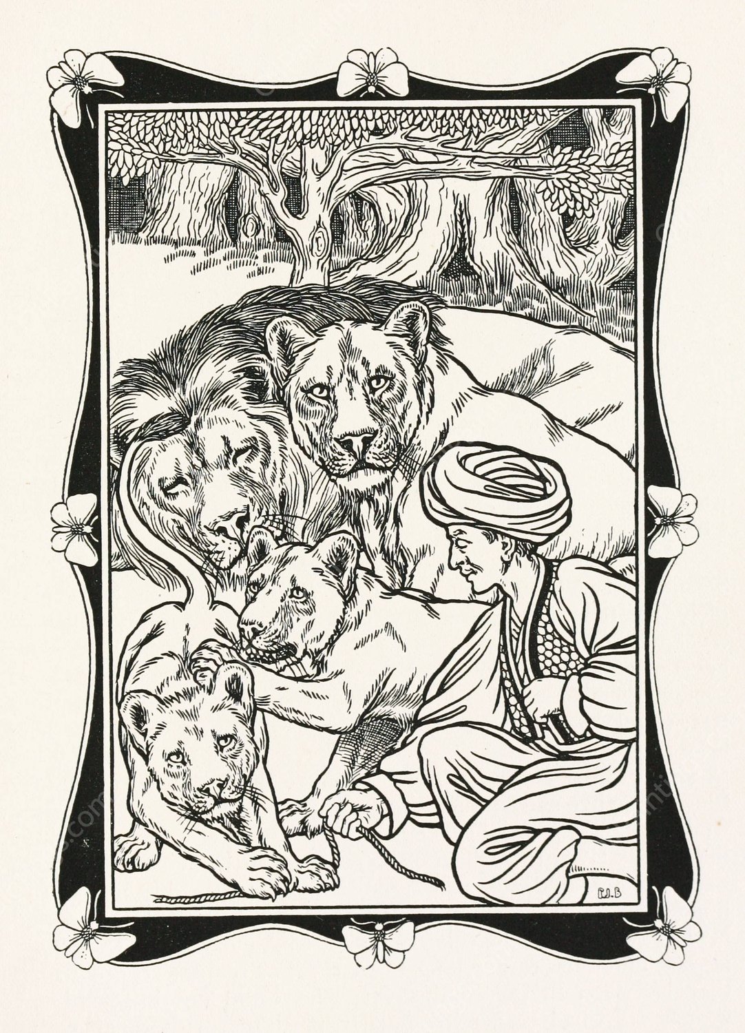 A hundred anecdotes of animals 052  by Percy J. Billinghurst - Hand-Painted Oil Painting Reproduction