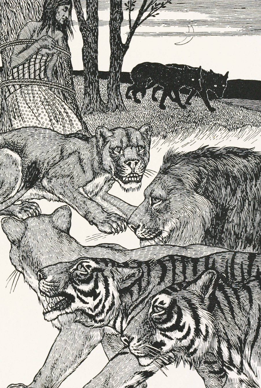 A hundred anecdotes of animals 053  by Percy J. Billinghurst - Hand-Painted Oil Painting Reproduction