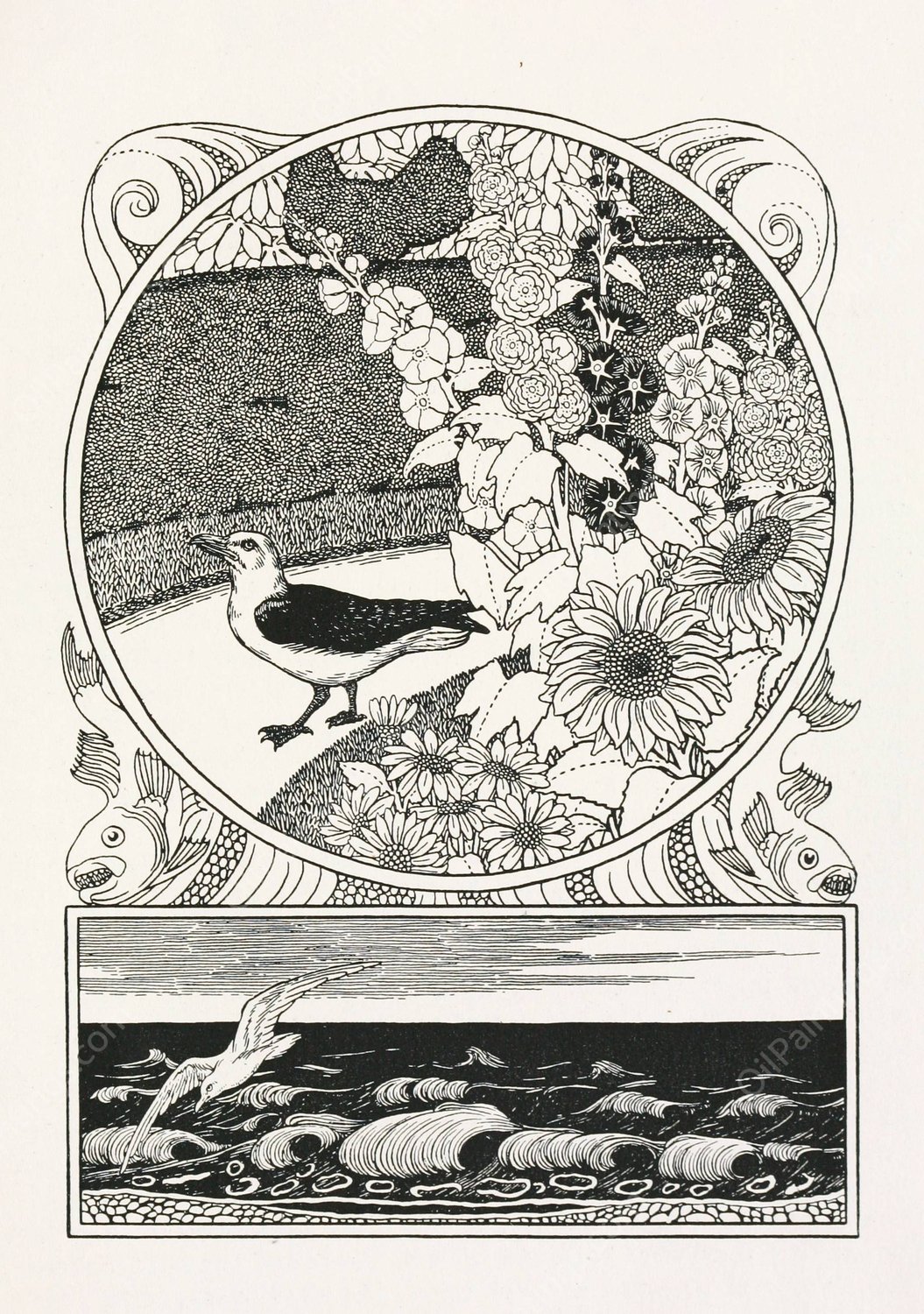 A hundred anecdotes of animals 058  by Percy J. Billinghurst - Hand-Painted Oil Painting Reproduction