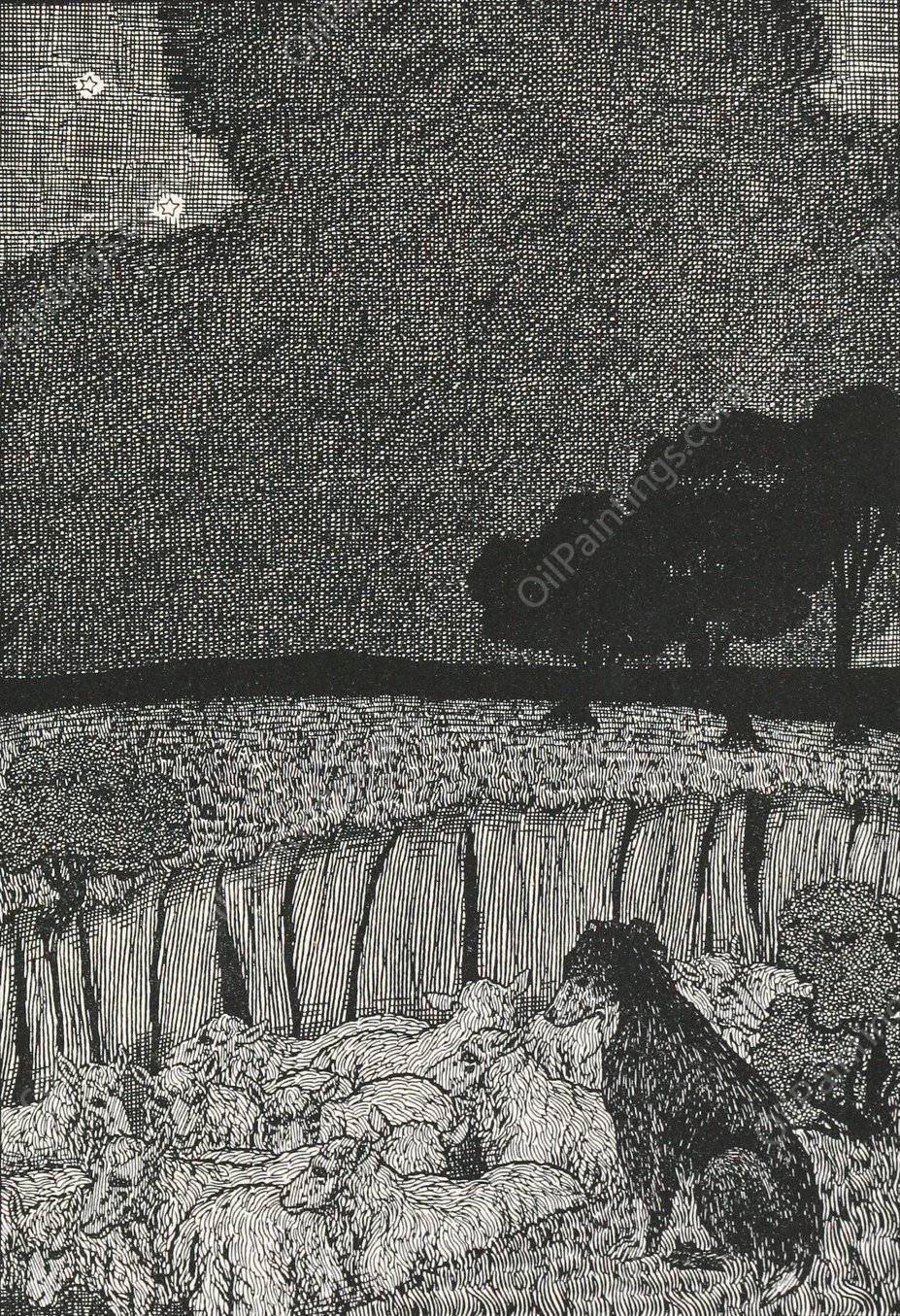 A hundred anecdotes of animals 066  by Percy J. Billinghurst - Hand-Painted Oil Painting Reproduction