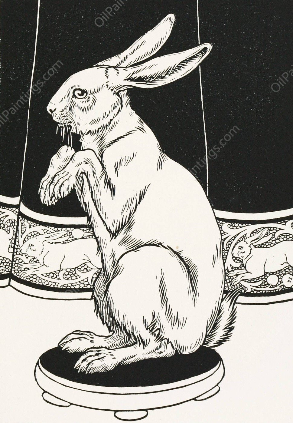 A hundred anecdotes of animals 071  by Percy J. Billinghurst - Hand-Painted Oil Painting Reproduction