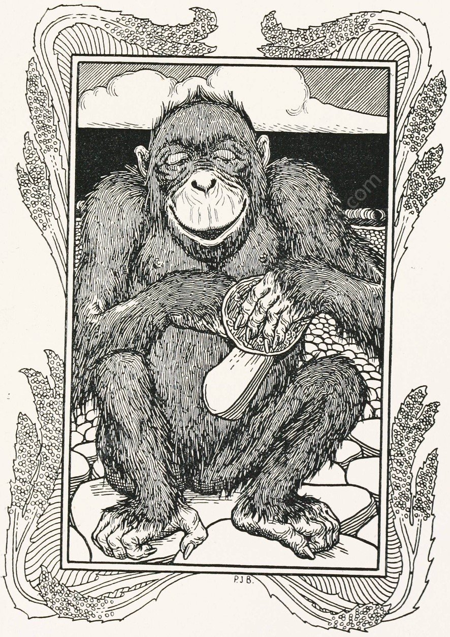 A hundred anecdotes of animals 074  by Percy J. Billinghurst - Hand-Painted Oil Painting Reproduction