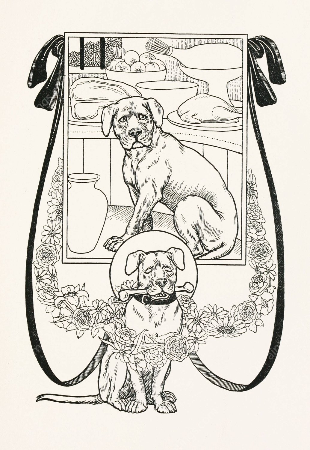 A hundred anecdotes of animals 078  by Percy J. Billinghurst - Hand-Painted Oil Painting Reproduction