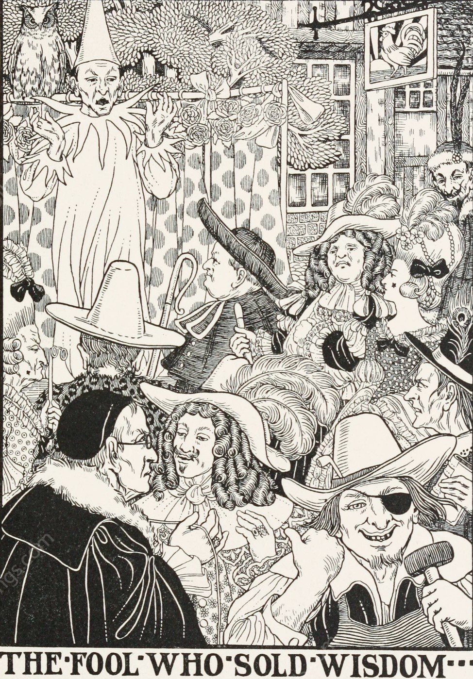 The Fool who Sold Wisdom  by Percy J. Billinghurst - Hand-Painted Oil Painting Reproduction