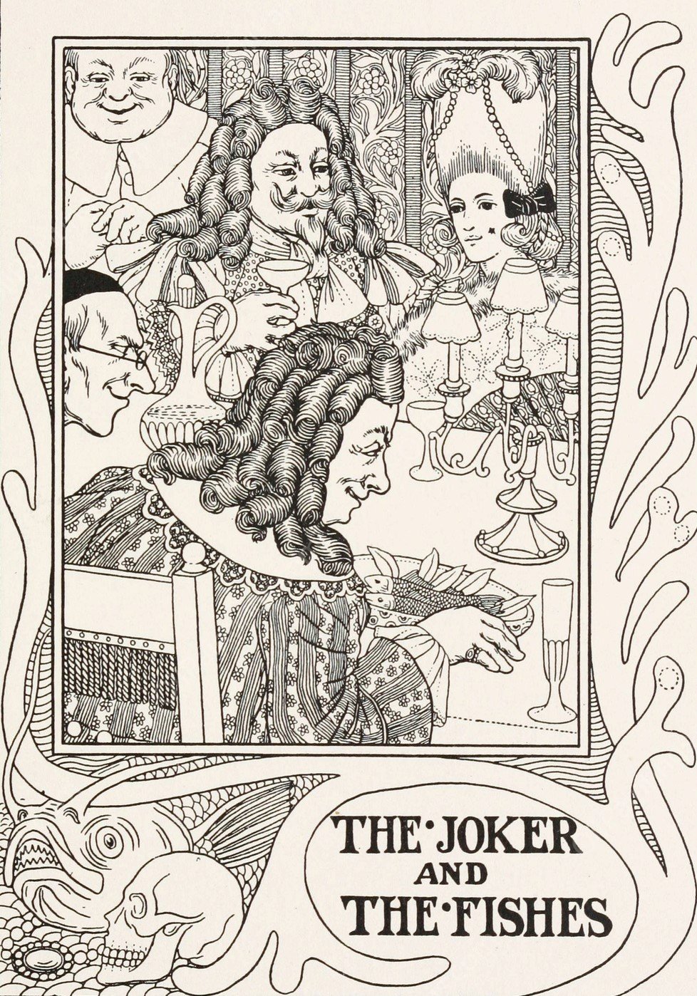 The Joker and the Fishes  by Percy J. Billinghurst - Hand-Painted Oil Painting Reproduction