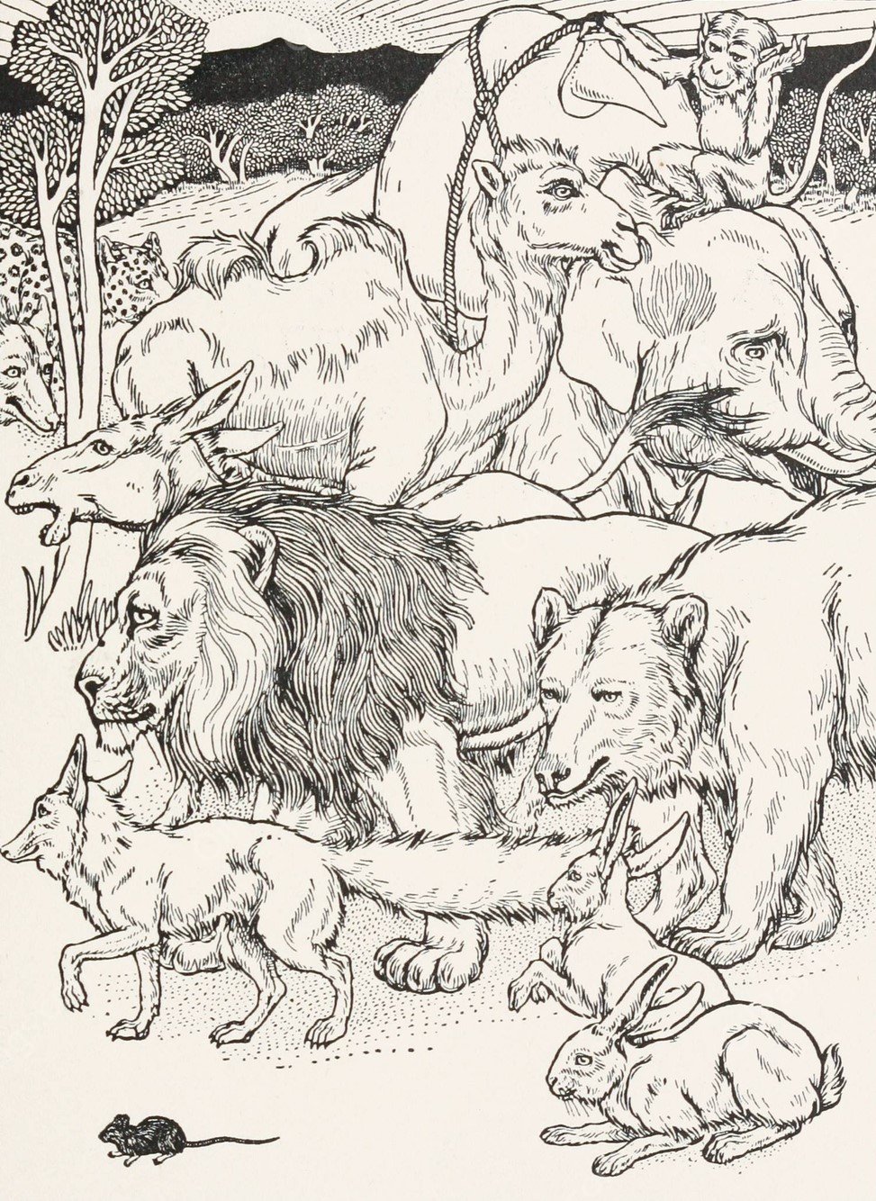 The Lion Going to War  by Percy J. Billinghurst - Hand-Painted Oil Painting Reproduction