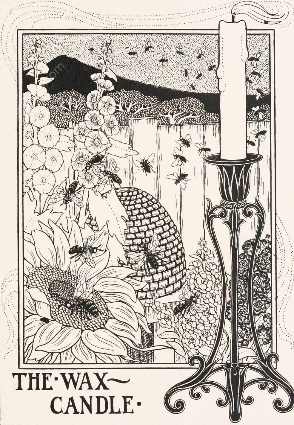 The Wax-Candle  by Percy J. Billinghurst - Hand-Painted Oil Painting Reproduction