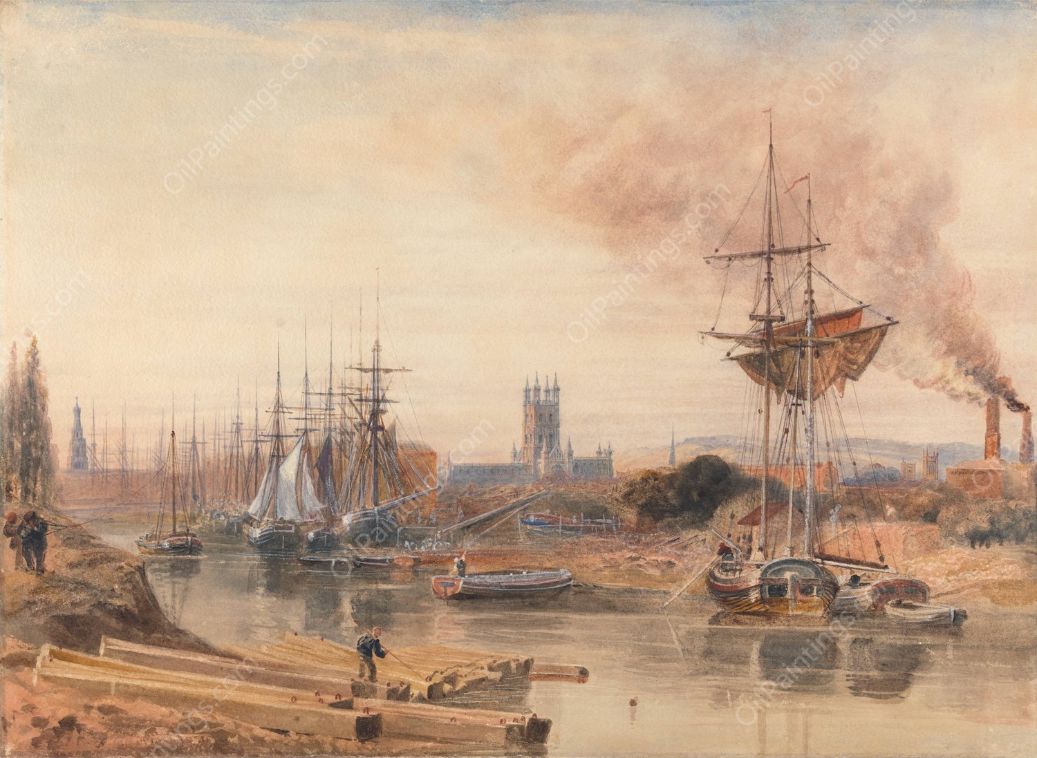 Gloucester by Peter Dewint - Hand-Painted Oil Painting Reproduction
