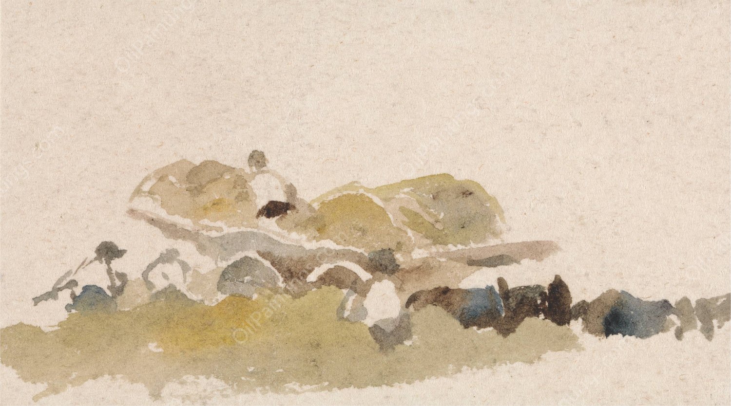 Loading a Haywain by Peter Dewint - Hand-Painted Oil Painting Reproduction