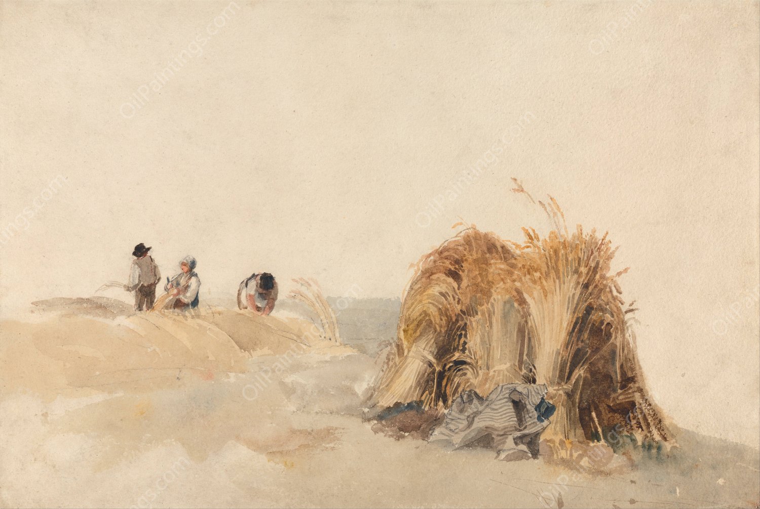 The Cornfield by Peter Dewint - Hand-Painted Oil Painting Reproduction