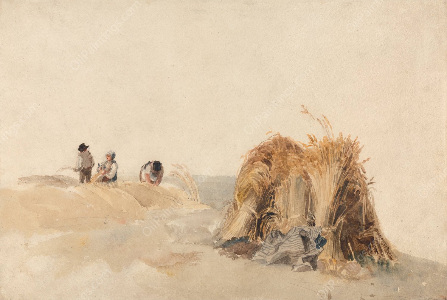 The Cornfield by Peter Dewint - Hand-Painted Oil Painting Reproduction