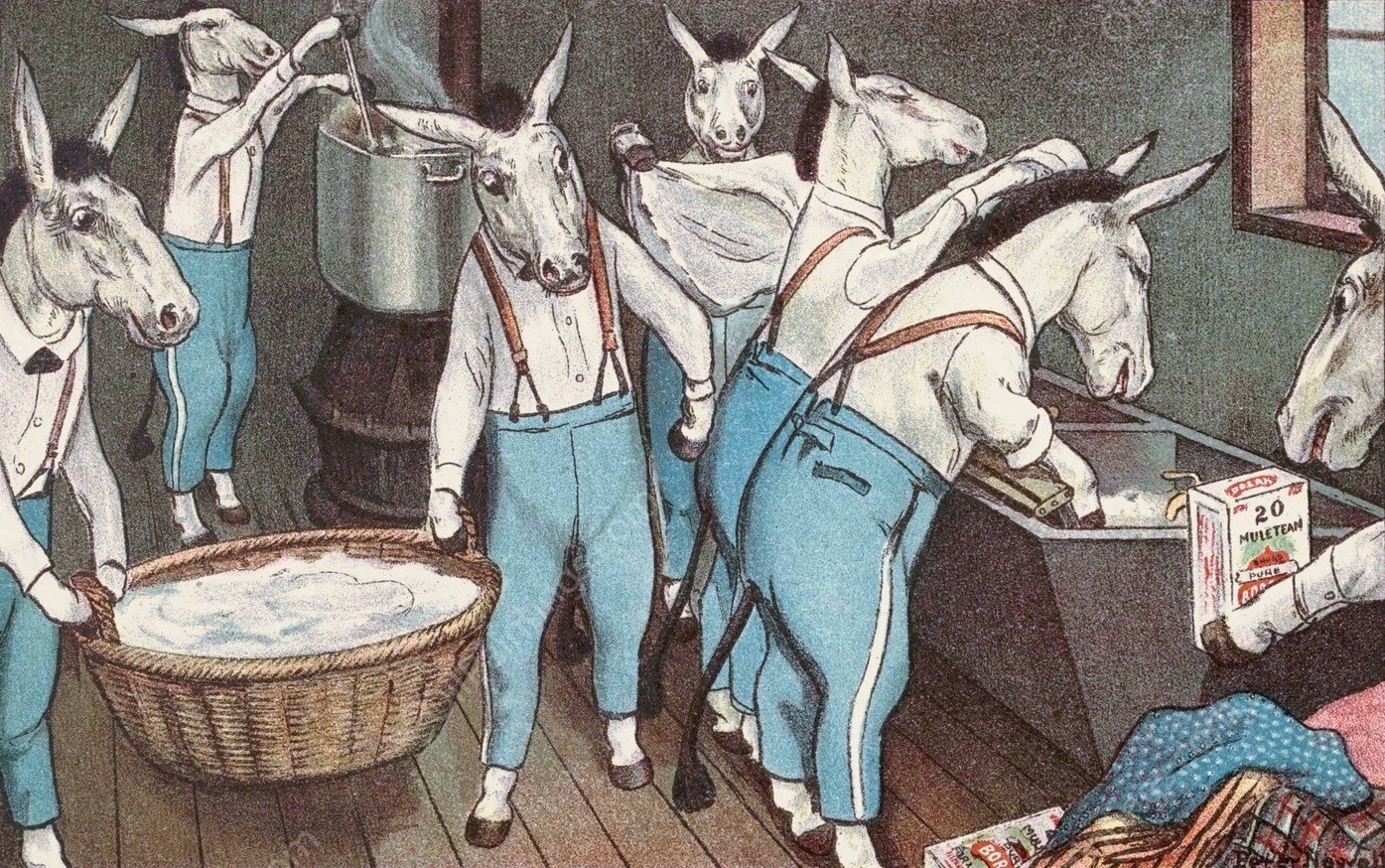 Mount Washington began to melt, and soon was on the line!  by Peter Newell - Hand-Painted Oil Painting Reproduction