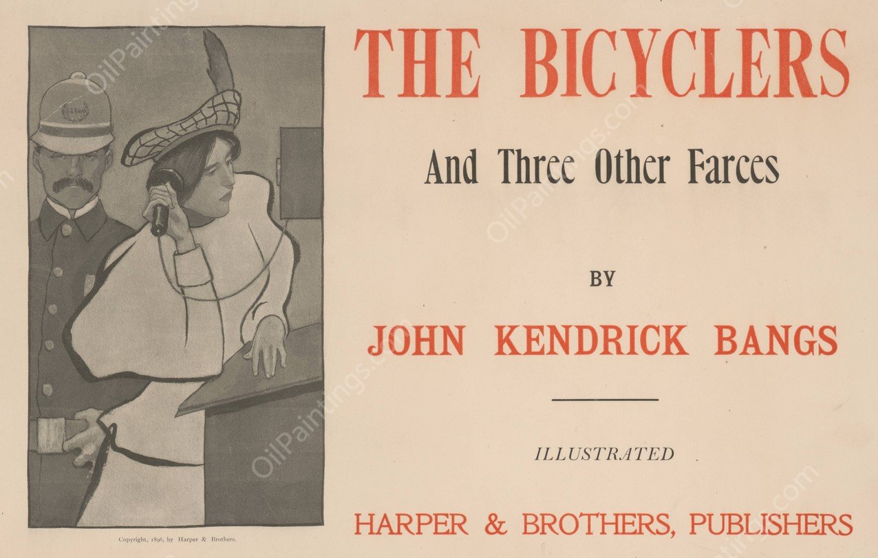 The bicyclers and three other farces by John Kendrick Bangs  by Peter Newell - Hand-Painted Oil Painting Reproduction